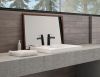 DELTA Zura Single Handle Bathroom Faucet — Chrome / Matte Black