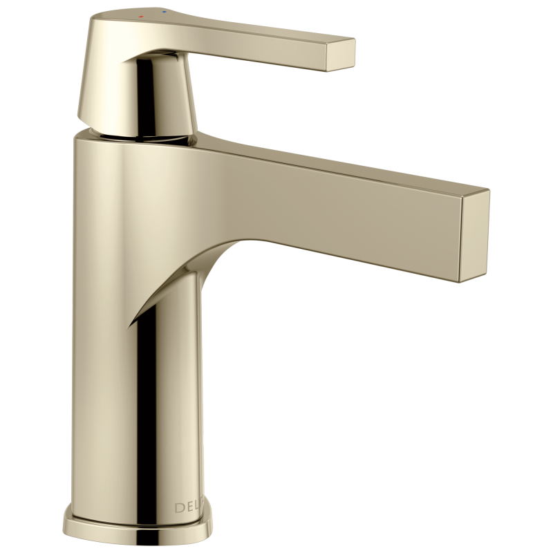 DELTA Zura Single Handle Bathroom Faucet — Polished Nickel