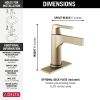 DELTA Zura Touch2O Bathroom Faucet with Touchless Technology — Champagne Bronze
