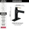 DELTA Zura Touch2O Bathroom Faucet with Touchless Technology — Matte Black / Champagne Bronze
