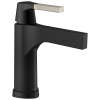 DELTA Zura Touch2O Bathroom Faucet with Touchless Technology — Matte Black / Stainless