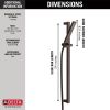 DELTA Vero Premium Single-Setting Slide Bar Hand Shower — Venetian Bronze