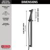 DELTA Vero Premium Single-Setting Slide Bar Hand Shower — Venetian Bronze