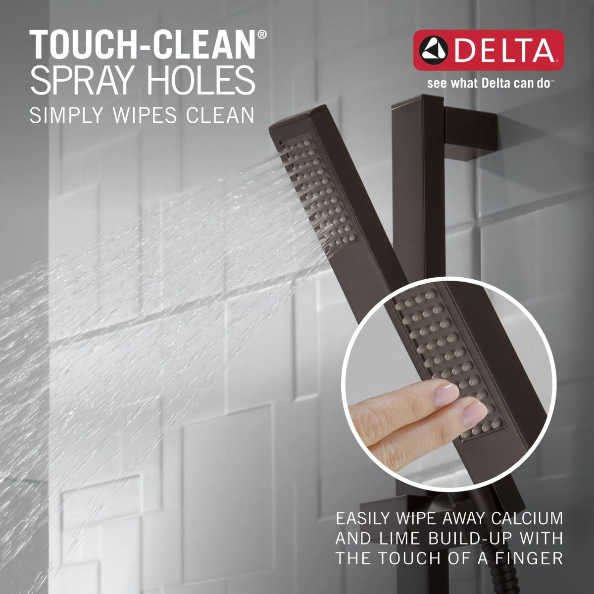 DELTA Vero Premium Single-Setting Slide Bar Hand Shower — Venetian Bronze