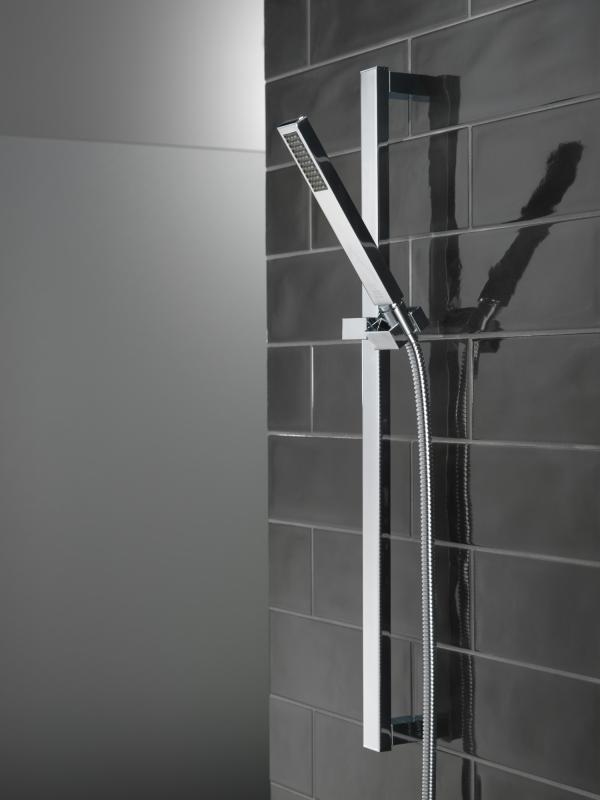 DELTA Vero Premium Single-Setting Slide Bar Hand Shower — Chrome