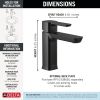 DELTA Modern Single Handle Project-Pack Bathroom Faucet — Matte Black