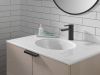 DELTA Modern Single Handle Project-Pack Bathroom Faucet — Matte Black