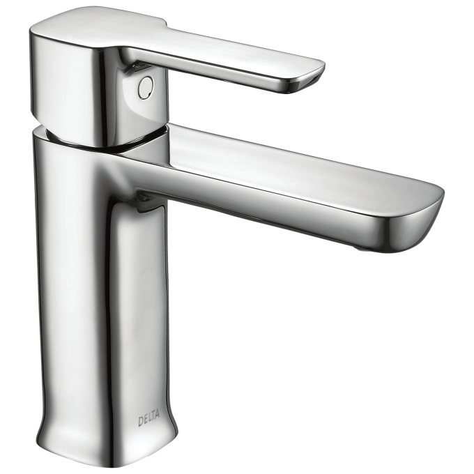 DELTA Modern Single Handle Project-Pack Bathroom Faucet — Chrome