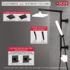 DELTA Universal Showering Components Shower Column 26" Angular — Matte Black