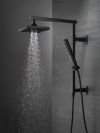 DELTA Universal Showering Components Shower Column 18" Angular — Matte Black