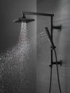 DELTA Universal Showering Components Shower Column 18" Angular — Matte Black