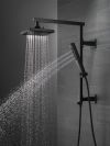 DELTA Universal Showering Components Shower Column 18" Angular — Matte Black