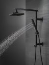 DELTA Universal Showering Components Shower Column 18" Angular — Matte Black