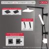DELTA Universal Showering Components Shower Column 26" Angular — Matte Black