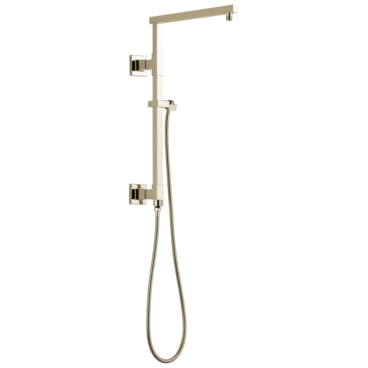 DELTA Universal Showering Components Emerge 18" Angular Shower Column — Lumicoat® Polished Nickel