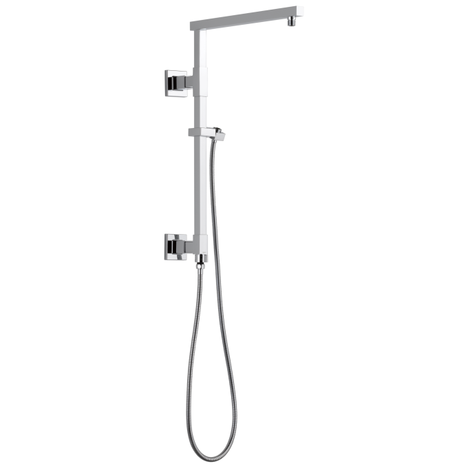 DELTA Universal Showering Components Emerge 18" Angular Shower Column — Lumicoat® Chrome