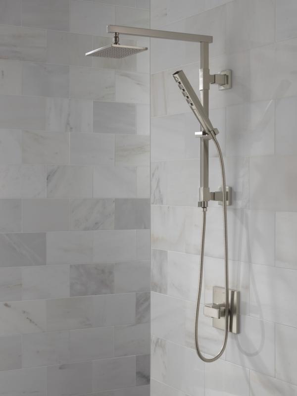 DELTA Universal Showering Components H2OKinetic Hand Shower 1.75 GPM 4-Setting — Lumicoat® Stainless