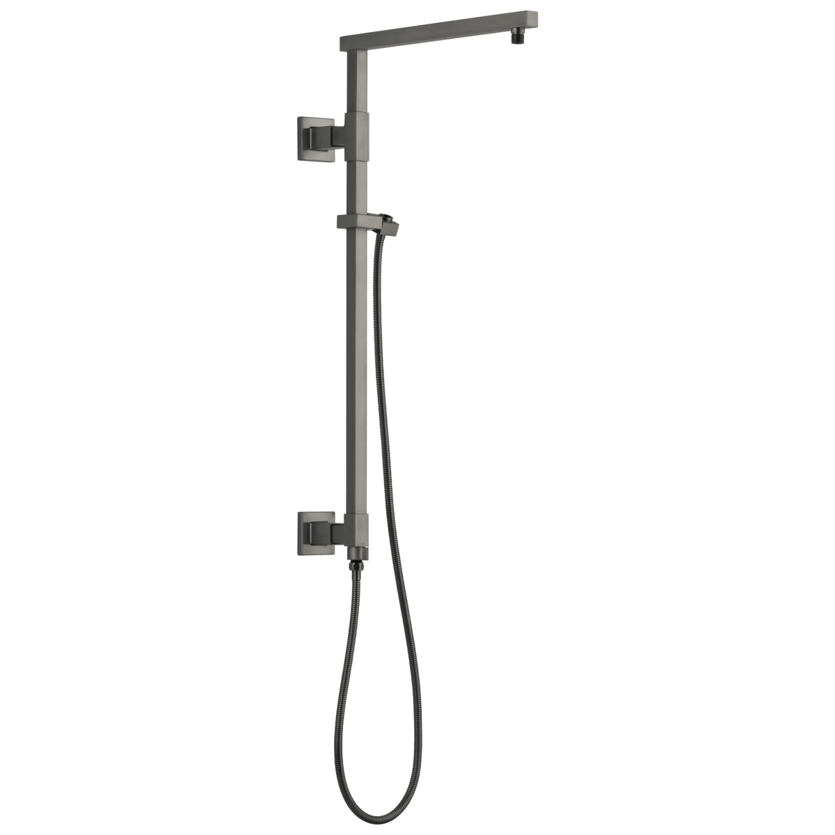 DELTA Universal Showering Components Emerge 26" Angular Shower Column — Lumicoat® Black Stainless