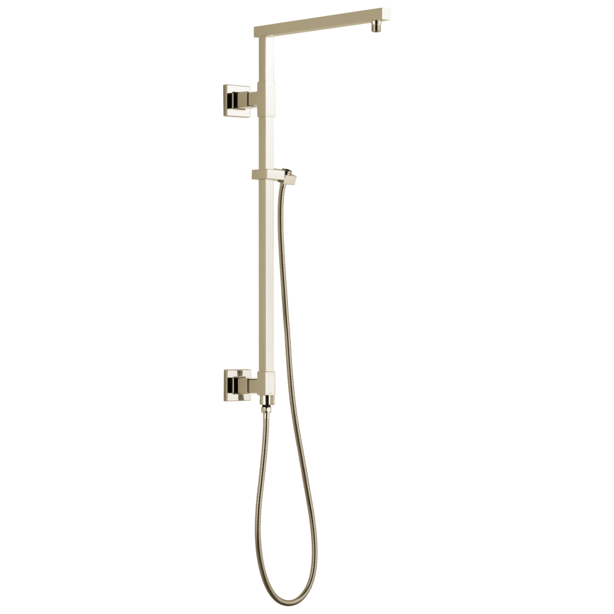 DELTA Universal Showering Components Emerge 26" Angular Shower Column — Lumicoat® Polished Nickel
