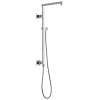 DELTA Universal Showering Components Emerge 26" Angular Shower Column — Lumicoat® Chrome