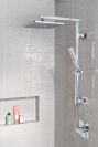 DELTA Universal Showering Components Emerge 26" Angular Shower Column — Lumicoat® Chrome