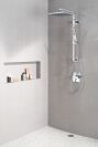DELTA Universal Showering Components Single-Setting Metal Raincan Shower Head — Lumicoat® Chrome