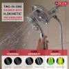 DELTA Universal Showering Components H2OKINETIC In2ition 4-Setting Two-in-One Shower — Chrome