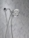 DELTA Universal Showering Components H2OKINETIC In2ition 4-Setting Two-in-One Shower — Chrome
