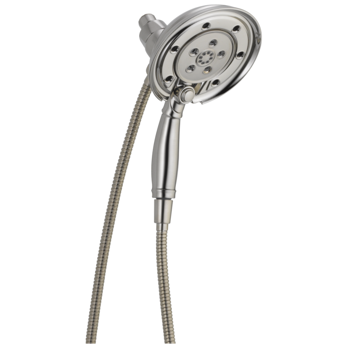 DELTA Universal Showering Components H2OKINETIC In2ition 4-Setting Two-in-One Shower — Stainless