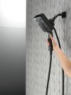 DELTA Universal Showering Components H2OKINETIC In2ition 4-Setting Two-in-One Shower — Matte Black