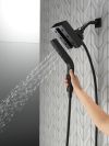 DELTA Universal Showering Components H2OKINETIC In2ition 4-Setting Two-in-One Shower — Matte Black