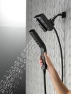 DELTA Universal Showering Components H2OKINETIC In2ition 4-Setting Two-in-One Shower — Matte Black