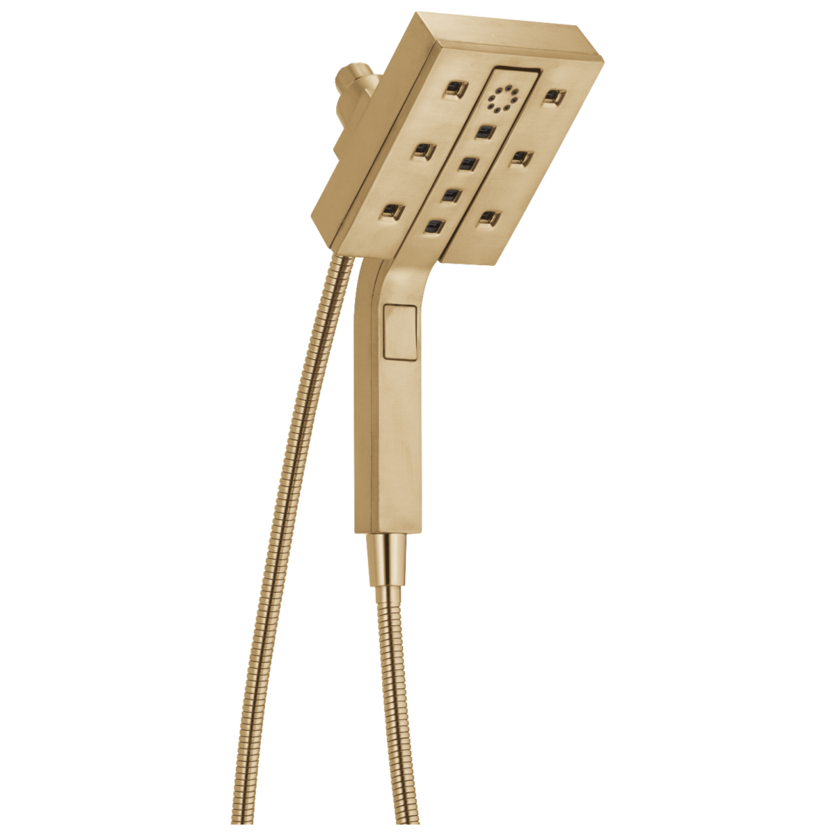 DELTA Universal Showering Components H2Okinetic In2ition 4-Setting Two-In-One Shower — Lumicoat® Champagne Bronze