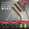 DELTA Universal Showering Components H2Okinetic In2ition 4-Setting Two-In-One Shower — Lumicoat® Champagne Bronze