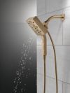 DELTA Universal Showering Components H2Okinetic In2ition 4-Setting Two-In-One Shower — Lumicoat® Champagne Bronze