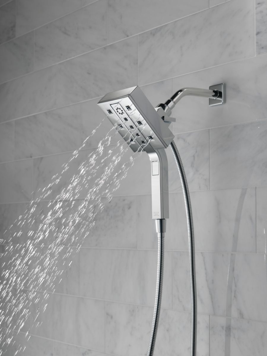 DELTA Universal Showering Components H2OKINETIC In2ition 4-Setting Two-in-One Shower — Lumicoat® Chrome