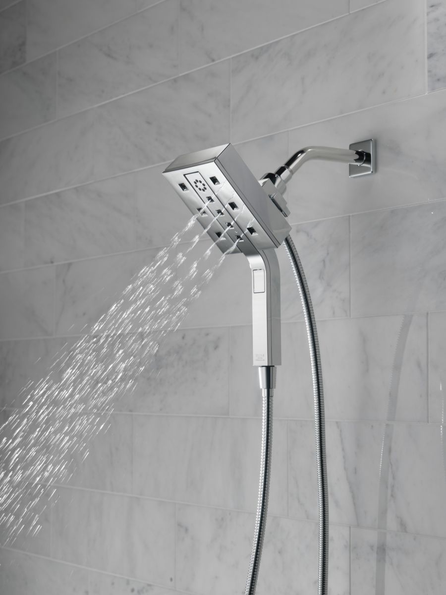 DELTA Universal Showering Components H2OKINETIC In2ition 4-Setting Two-in-One Shower — Lumicoat® Chrome