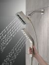 DELTA Universal Showering Components H2OKINETIC In2ition 4-Setting Two-in-One Shower — Lumicoat® Stainless