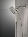 DELTA Universal Showering Components H2OKINETIC In2ition 4-Setting Two-in-One Shower — Lumicoat® Stainless