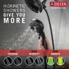 DELTA Universal Showering Components H2OKINETIC In2ition 5-Setting Two-in-One Shower — Matte Black