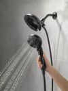 DELTA Universal Showering Components H2OKINETIC In2ition 5-Setting Two-in-One Shower — Matte Black