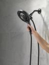 DELTA Universal Showering Components H2OKINETIC In2ition 5-Setting Two-in-One Shower — Matte Black