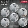 DELTA Universal Showering Components H2Okinetic In2ition 5-Setting Two-In-One Shower — Lumicoat® Chrome