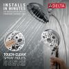 DELTA Universal Showering Components H2Okinetic In2ition 5-Setting Two-In-One Shower — Lumicoat® Chrome