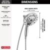 DELTA Universal Showering Components H2Okinetic In2ition 5-Setting Two-In-One Shower — Lumicoat® Chrome