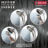 DELTA Universal Showering Components H2OKINETIC In2ition 5-Setting Two-in-One Shower — Stainless