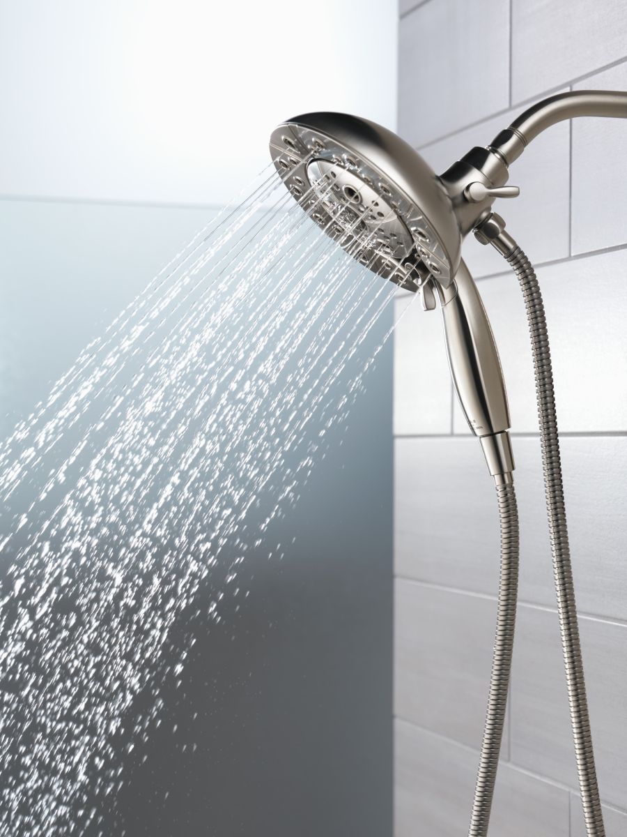 DELTA Universal Showering Components H2OKINETIC In2ition 5-Setting Two-in-One Shower — Stainless
