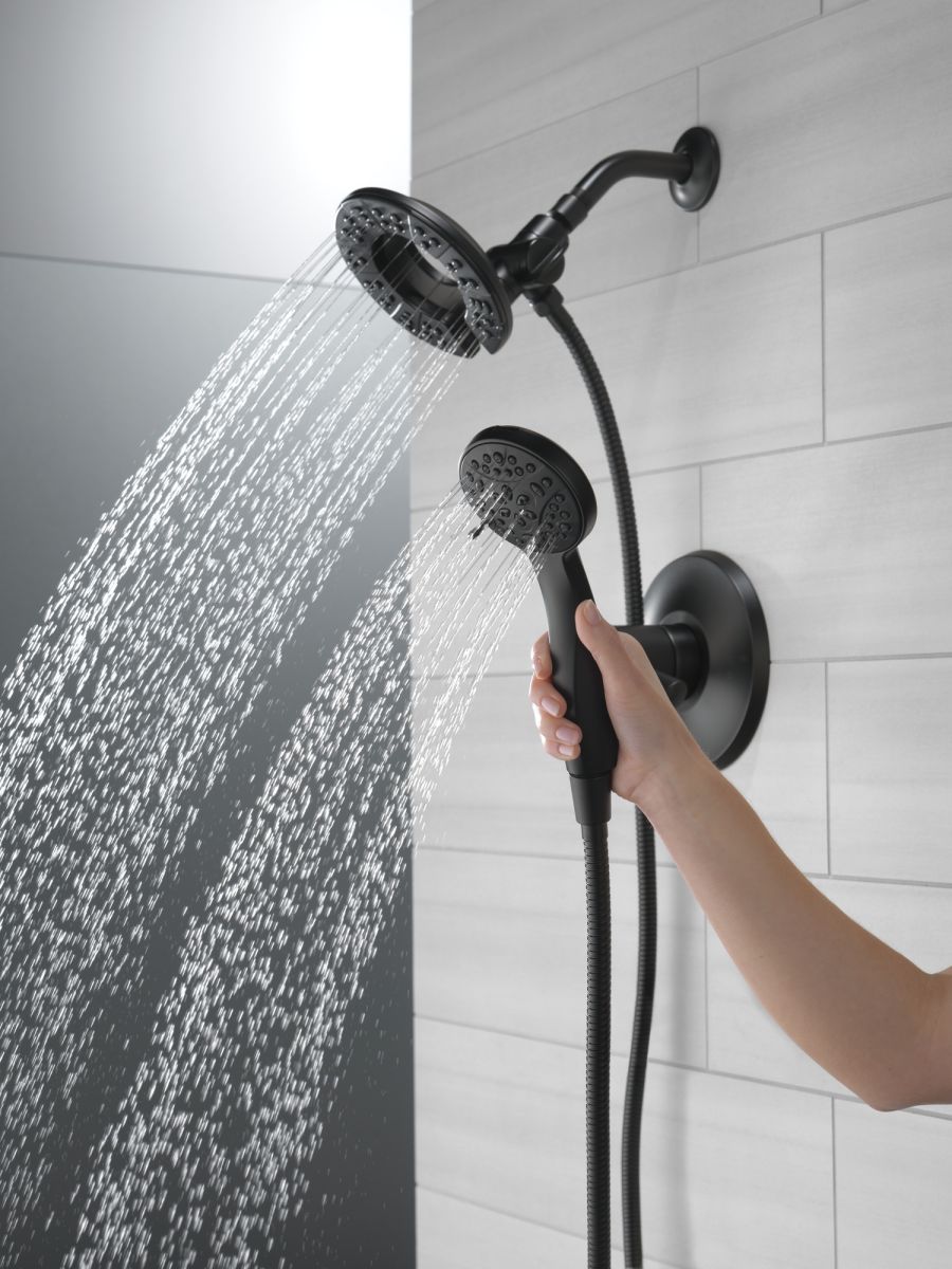 DELTA Universal Showering Components In2ition HSSH 1.75 GPM 4-Setting — Matte Black