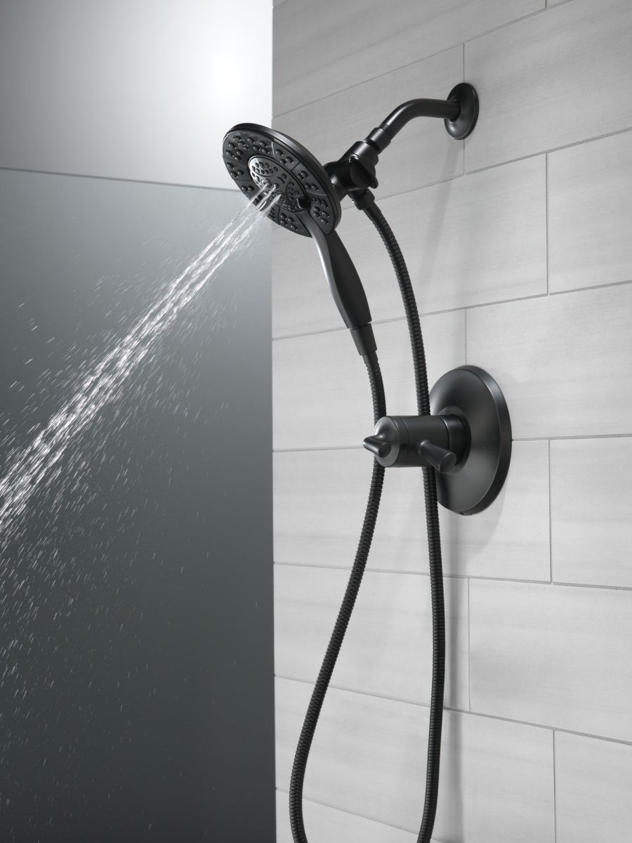 DELTA Universal Showering Components In2ition HSSH 1.75 GPM 4-Setting — Matte Black