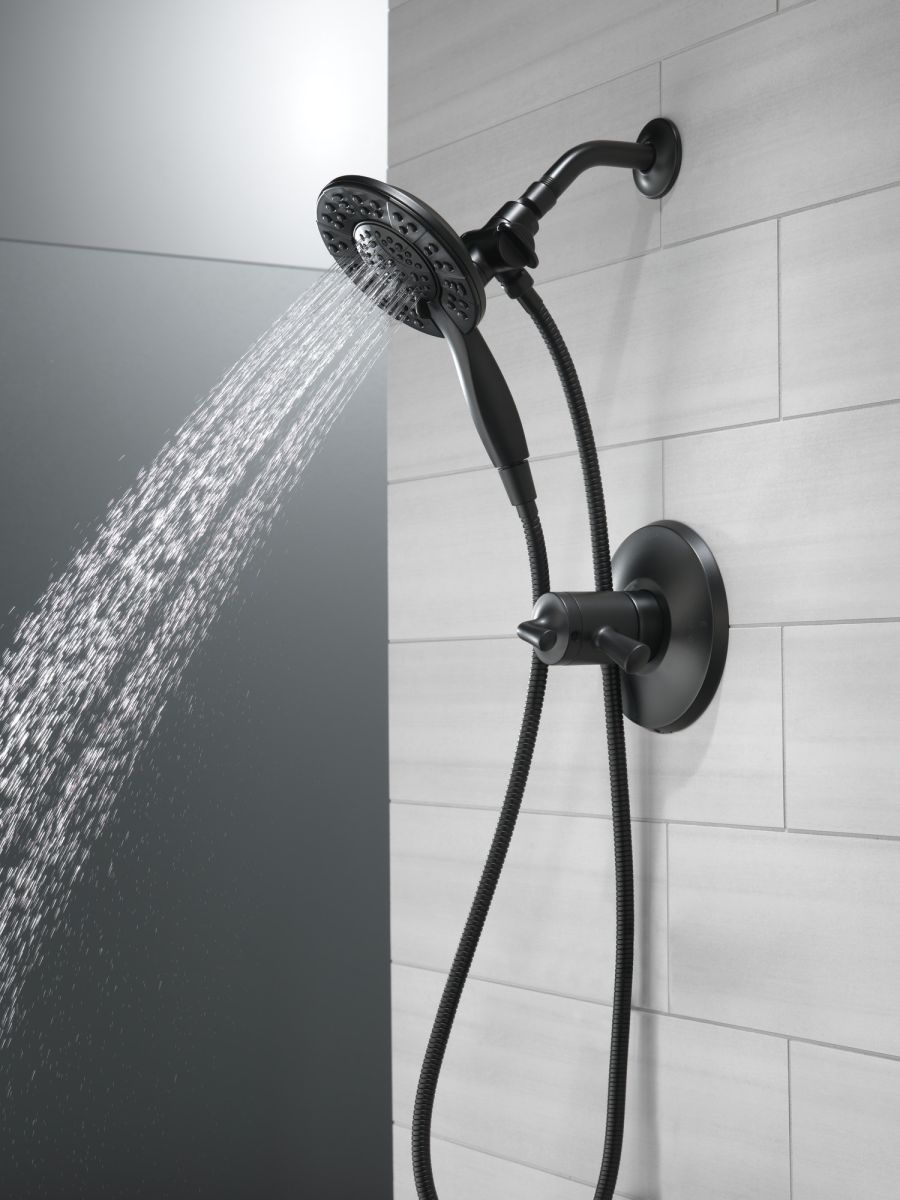 DELTA Universal Showering Components In2ition HSSH 1.75 GPM 4-Setting — Matte Black